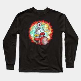 Punk Rock Band Skull Long Sleeve T-Shirt